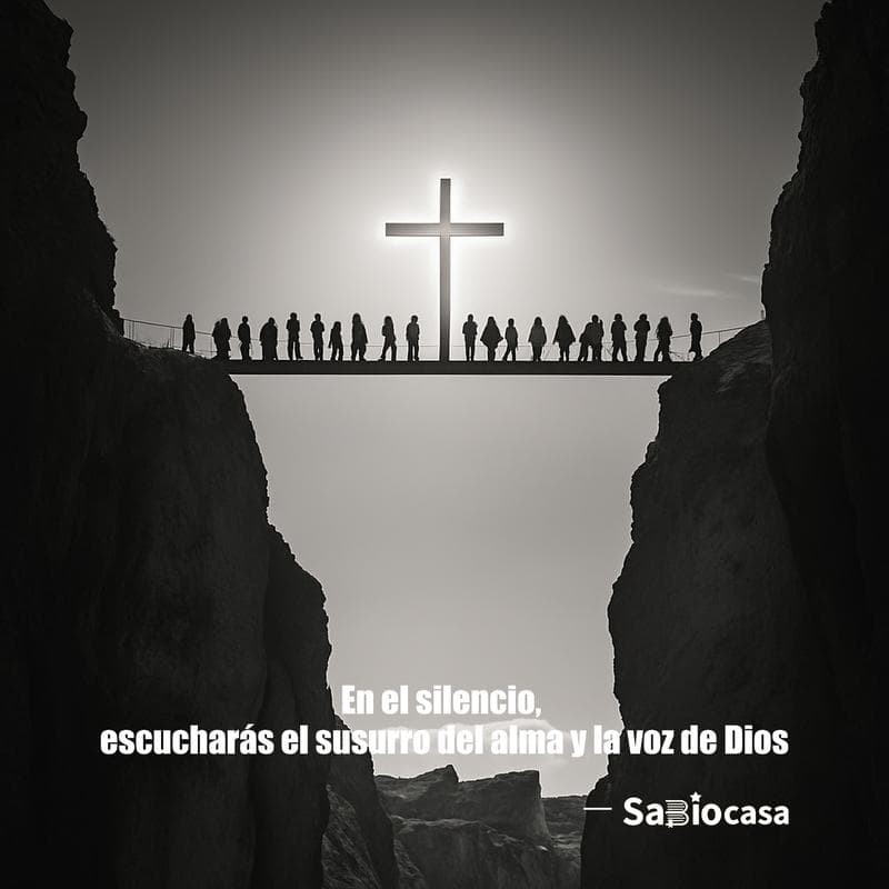 en el silencio escucharás la voz de Dios